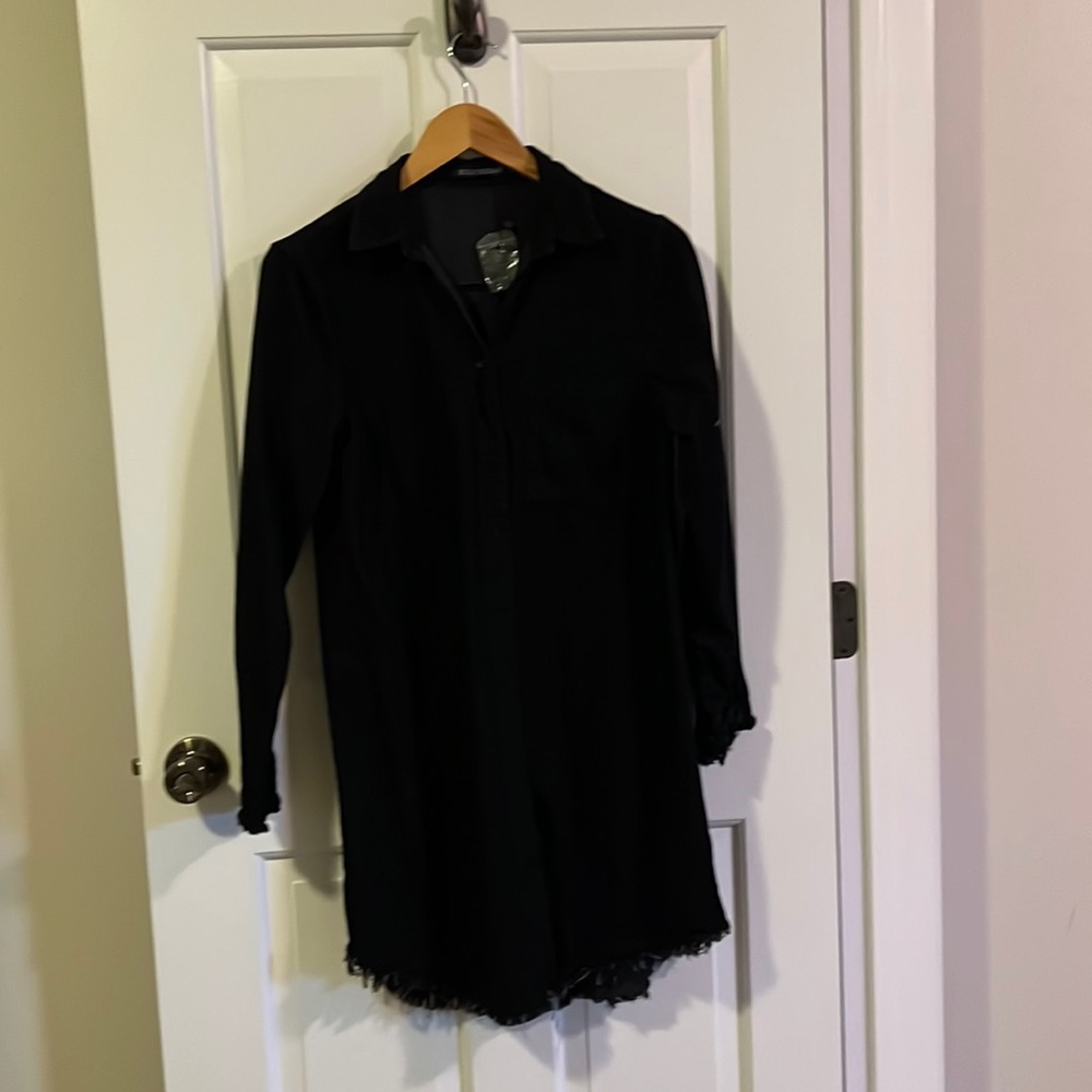 Black jean dress
